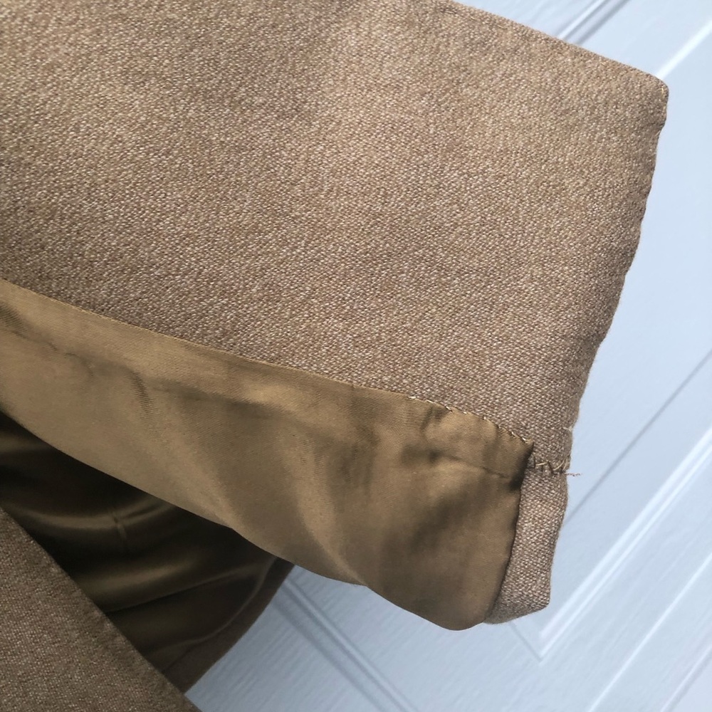 Henry Poole Savle Row London pure cashmere brown coat Size M - Picture 9 of 16